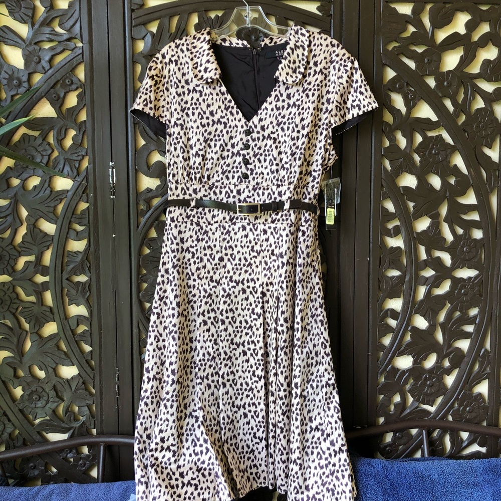 🐆 NWT Alex Marie Animal Print Leopard Cheetah Dress 🐆